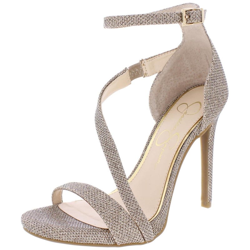 Jessica Simpson womens Rayli2 Heeled Sandal, Gold, 7 US - Image 1